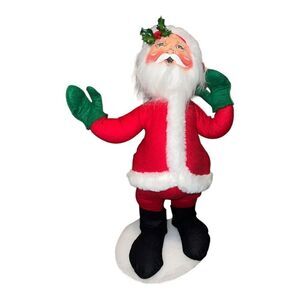 Annalee Posable Santa Claus 18" 1993 Vintage Made in USA